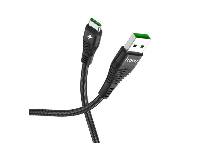 Кабель USB Hoco U53 Flash Type-C 5A 1.2m черный