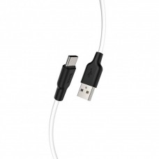 Кабель USB Hoco X21 Plus Silicone Type-C 3.0A 2m черный / белый