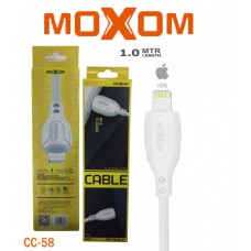 Кабель USB Moxom CC-58 lightning 2.4A белый