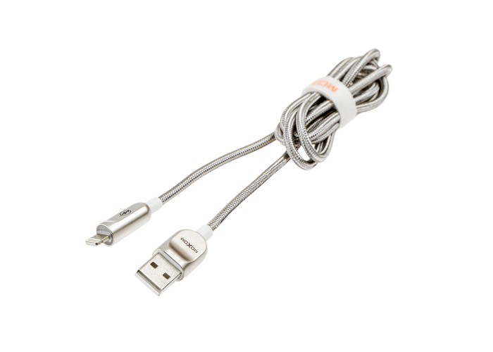 Кабель USB Moxom CC-76 lightning 2.4A серебристый