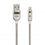 Кабель USB Moxom CC-76 lightning 2.4A серебристый