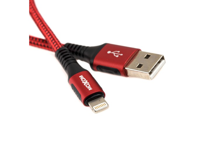 Кабель USB Moxom CC-81 lightning 2.4A красный
