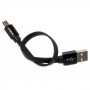 Кабель USB Moxom MX-CB11 microUSB 2.4A 0.2m черный