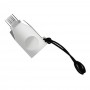 Переходник OTG Hoco UA10 USB to MicroUSB серебристый