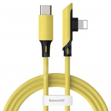 Кабель USB Baseus Colorful Elbow Type-C to lightning 18W 1.2m dreen желтый