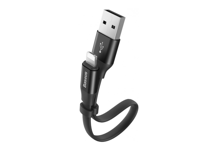 Кабель USB Baseus Micro/Lightning Nimble 2-1 2.0A 0.23m черный
