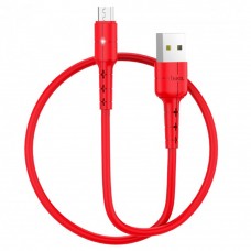 Кабель USB Hoco X30 Star microUSB 2A 1.2 m красный