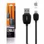 Кабель USB Moxom CC-60 lightning 2.4A черный