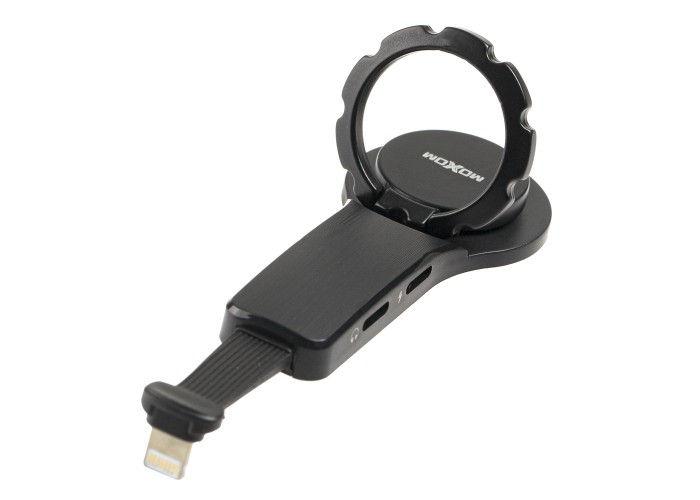 Кабель USB Moxom MX-CB02 lightning 2.4A черный