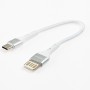 Кабель USB Moxom MX-CB07 Type-C 2.4A 0,2m белый