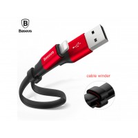 Кабель USB Baseus Lightning Nimble 2.0A 0.23m черный / красный