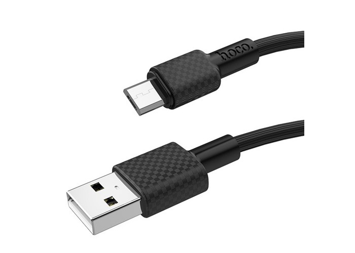 Кабель USB Hoco X29 Superior microUSB 2.4A 1m черный