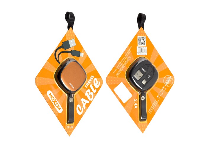 Кабель USB Moxom CC-42 lightning 2.4A черный