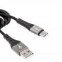 Кабель USB Moxom MX-CB15 Type-C 2.4A серый