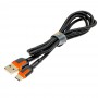Кабель USB Moxom MX-CB52 Type-C 2.4A 1m черный / оранжевый