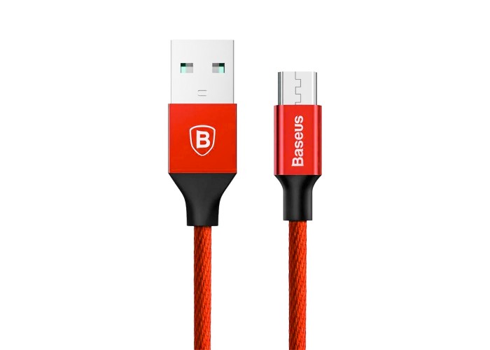 Кабель USB Baseus Yiven microUSB 2A 1m красный