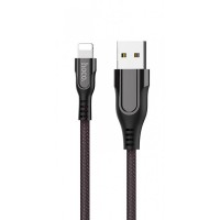 Кабель USB Hoco U54 Advantage lightning 2.4A (1.2m) черный