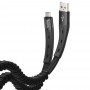Кабель USB Hoco U78 Cotton Treasure Elastic microUSB 2.4A 1.2m черный