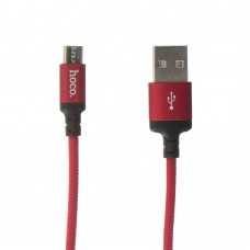 Кабель USB Hoco X14 Times Speed microUSB 1m красно-черный