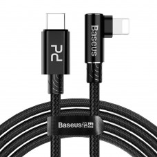 Кабель USB Baseus MVP Elbow Type-C to Lightning PD 18W 1m черный