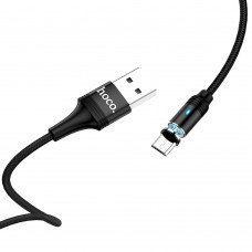 Кабель USB Hoco U76 Fresh magnetic microUSB 1.2m черный
