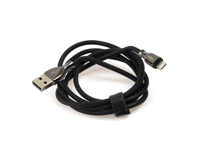 Кабель USB Moxom CC-77 lightning 2.4A черный