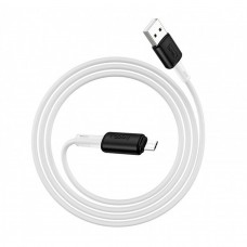 Кабель USB Hoco X48  Soft Silicone microUSB 2.4A 1m белый