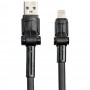 Кабель USB Moxom MX-CB27 lightning 2.4A 1m черный