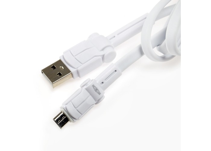 Кабель USB Moxom MX-CB27 microUSB 2.4A 1m белый
