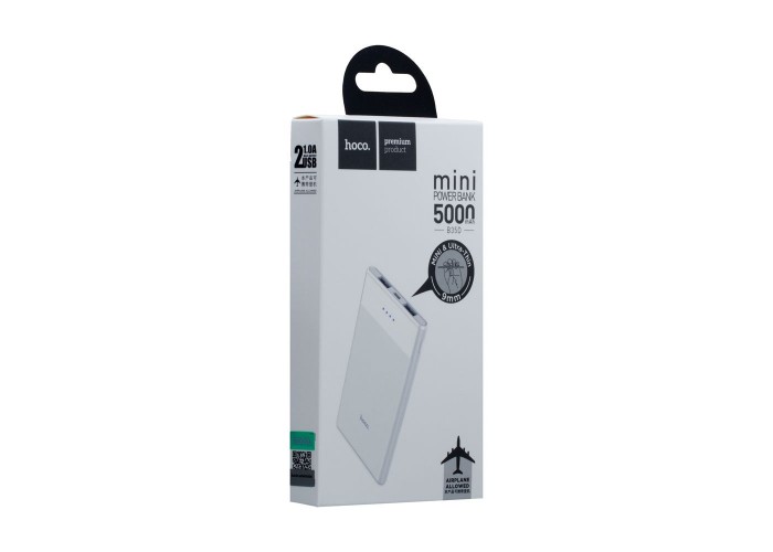 Внешний аккумулятор power bank Hoco B35D Entourage 5000 mAh white
