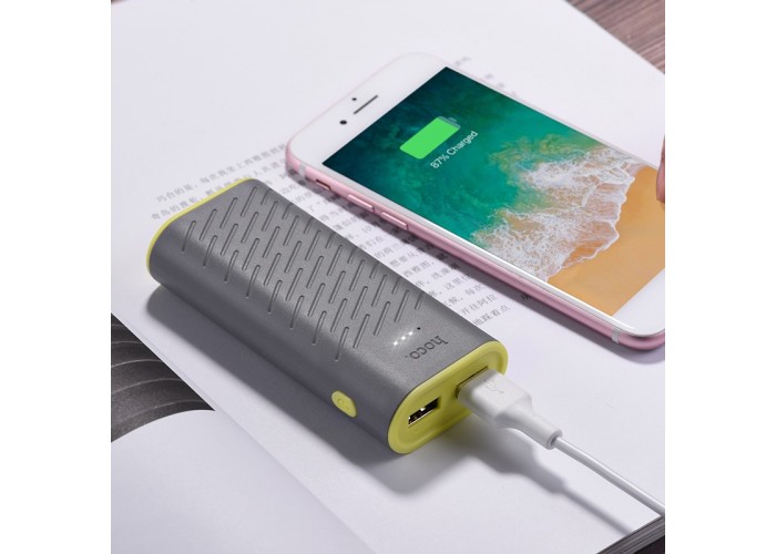 Внешний аккумулятор power bank Hoco B31C 5200 mAh gray