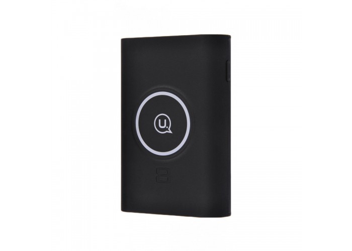Внешний аккумулятор PowerBank Usams CD31 8000 mAh с беспроводной зарядкой black
