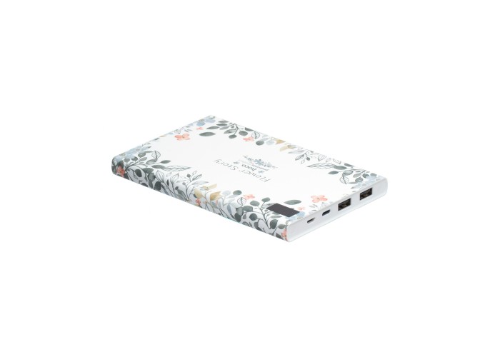 Внешний аккумулятор power bank Hoco B33 Flower story 20000 mAh white curd flower