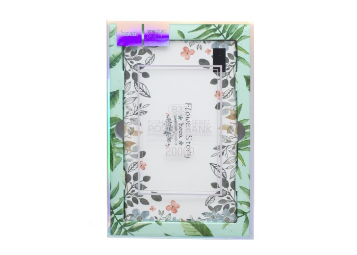 Внешний аккумулятор power bank Hoco B33 Flower story 20000 mAh white curd flower