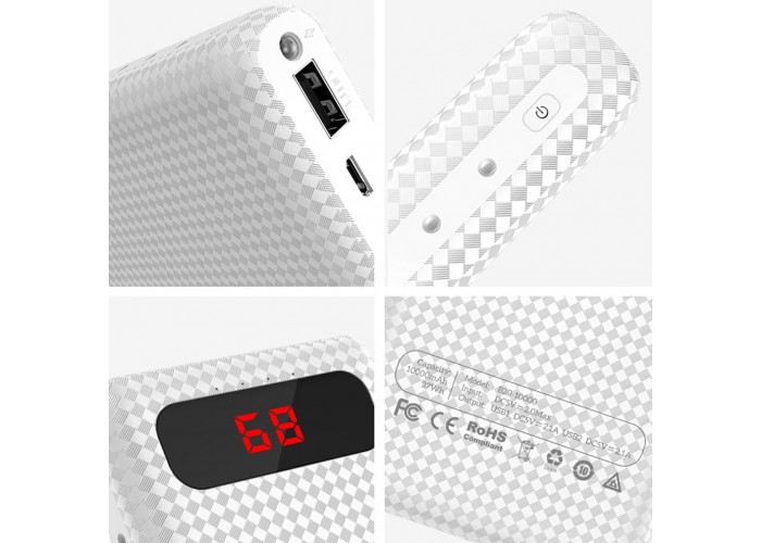 Внешний аккумулятор power bank Hoco B20A 20000 mAh white