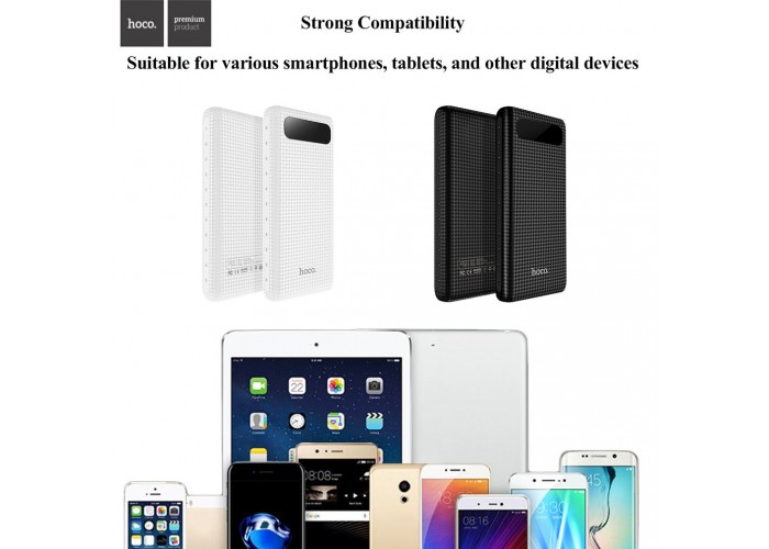 Внешний аккумулятор power bank Hoco B20A 20000 mAh white