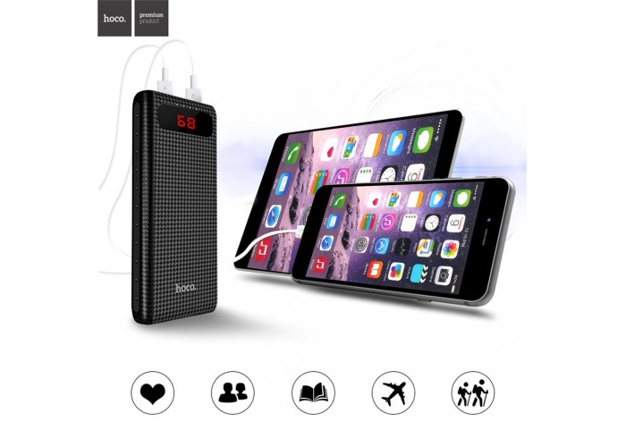 Внешний аккумулятор power bank Hoco B20A 20000 mAh white
