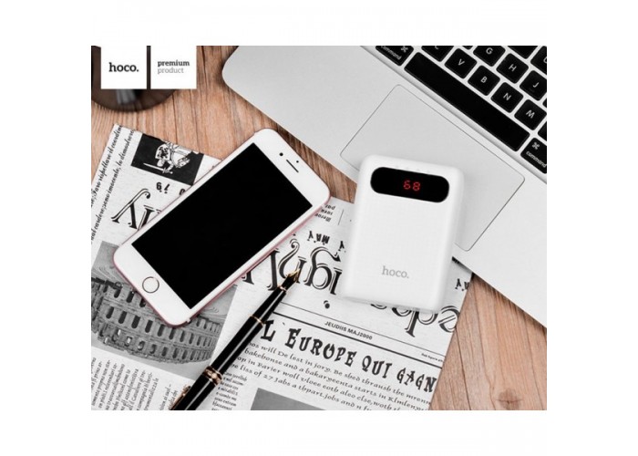 Внешний аккумулятор power bank Hoco B20 Mige 10000 mAh white