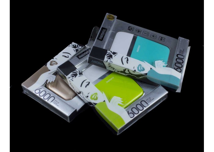 Внешний аккумулятор power bank Remax 6000mAh Aroma PPP-16 green
