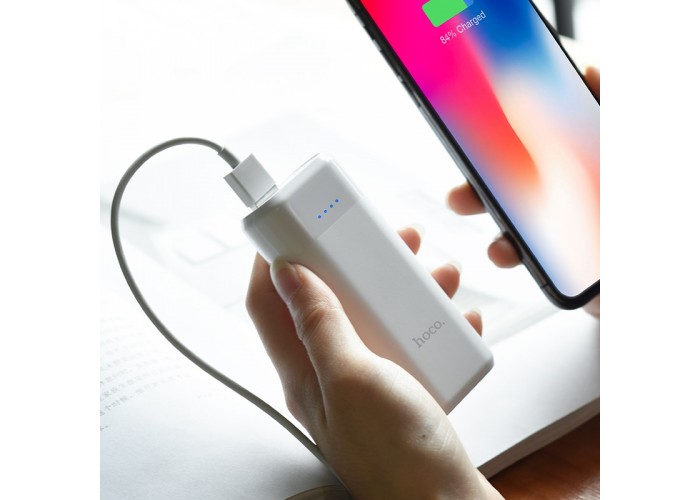 Внешний аккумулятор power bank Hoco B35A 5200 mAh white