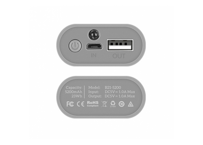 Внешний аккумулятор power bank Hoco B21 5200 mAh white