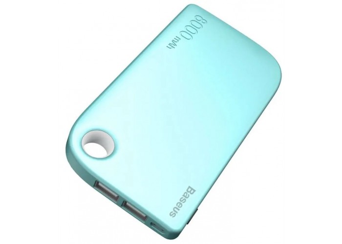 Внешний аккумулятор PowerBank Baseus Fan Dual PPM11 8000mAh turquoise