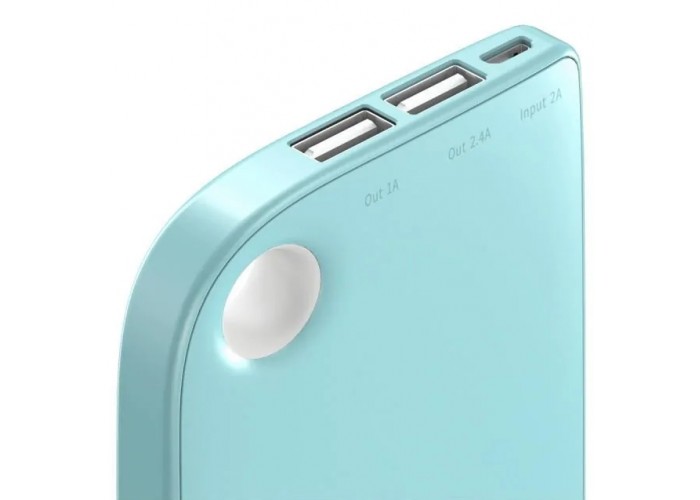 Внешний аккумулятор PowerBank Baseus Fan Dual PPM11 8000mAh turquoise