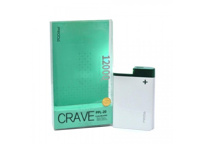 Внешний аккумулятор power bank Proda CRAVE PPL-20 12000mAh green