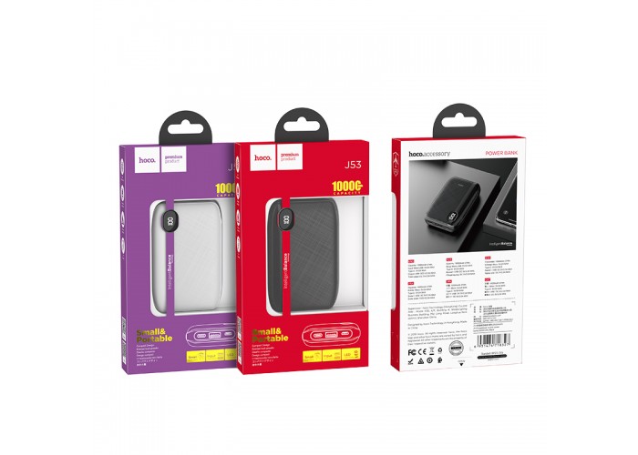 Внешний аккумулятор PowerBank Hoco J53 10000mAh black