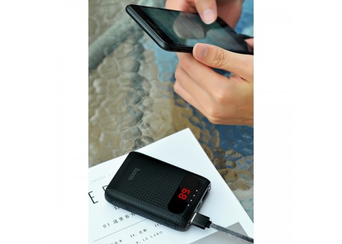 Внешний аккумулятор power bank Hoco B20 Mige 10000 mAh black