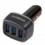 Автомобильное зарядное устройство Moxom MX-VC01 microUSB 3USB/3,4A черный