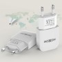 Сетевое зарядное устройство Moxom KH-06 microUSB USB/2.1A белый