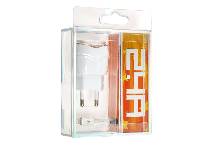 Сетевое зарядное устройство Moxom KH-35 lightning 1USB/2.4A белый