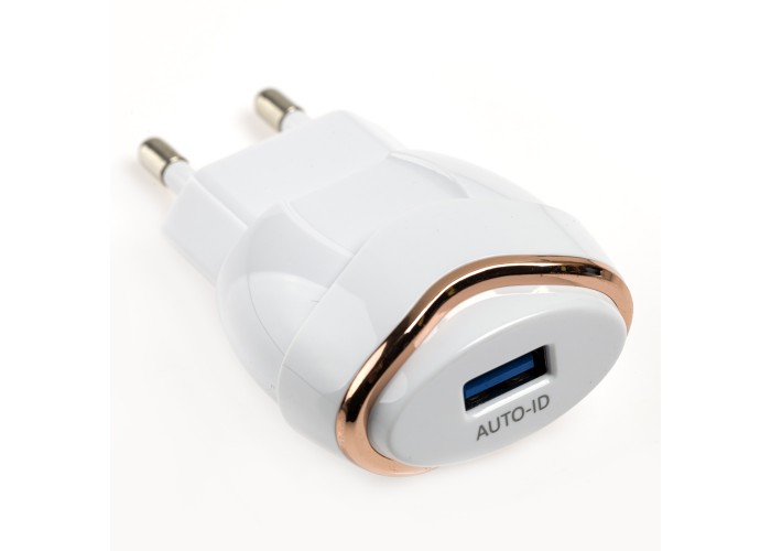 Сетевое зарядное устройство Moxom KH-35 lightning 1USB/2.4A белый